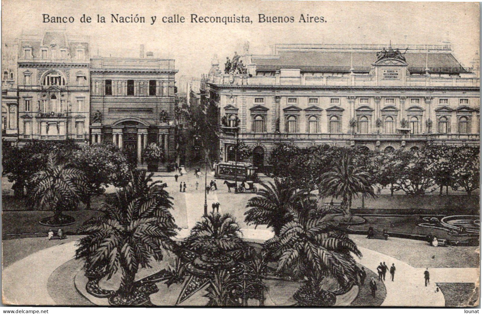 ARGENTINE - Buenos Aires - Banco De La Nacion Y Calle Reconquista Timbre - Argentine