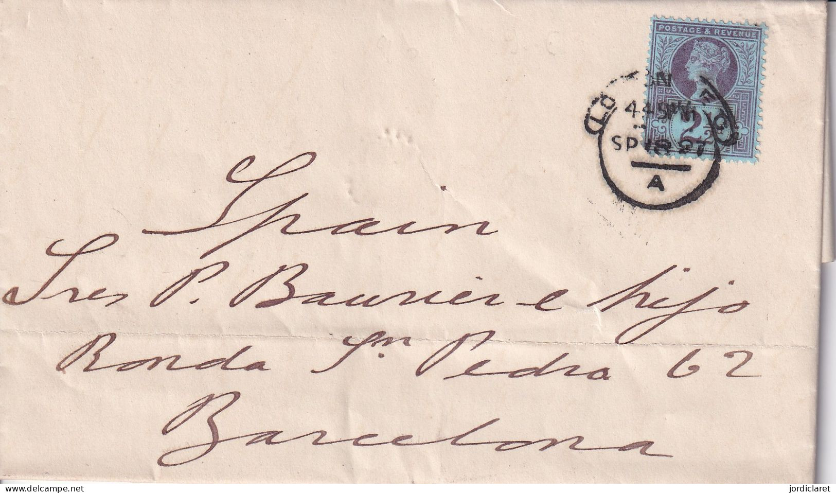 LETTER 1897  LONDON - Briefe U. Dokumente