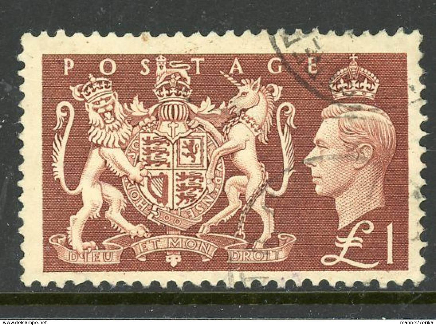 Great Britain 1951 "King George VI" USED Royal Arms - Oblitérés