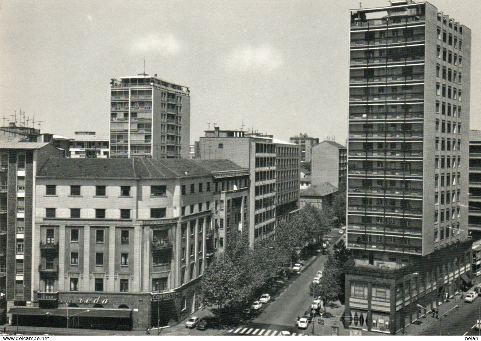 SESTO S. GIOVANNI - IL GRATTACIELO E VIALE FRATELLI CASIRAGHI - F.G. - Sesto San Giovanni