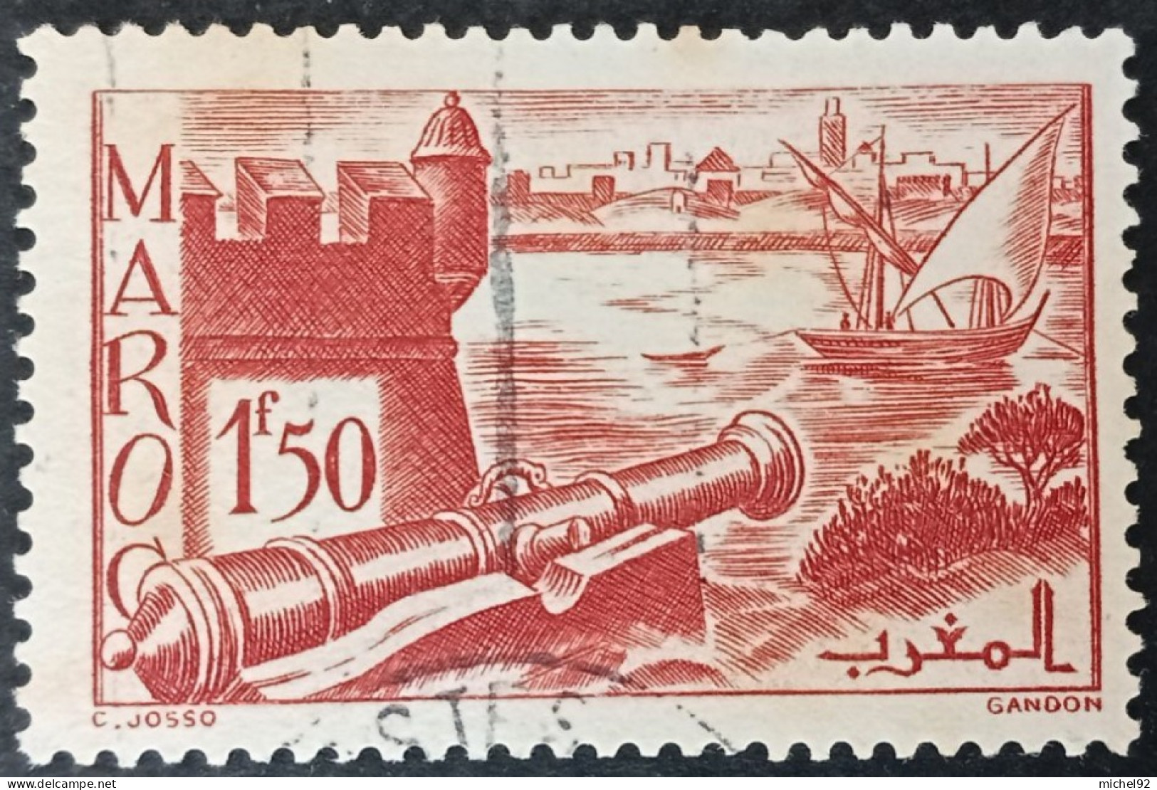 Maroc 1939-42 - YT N°186 - Oblitéré - Used Stamps