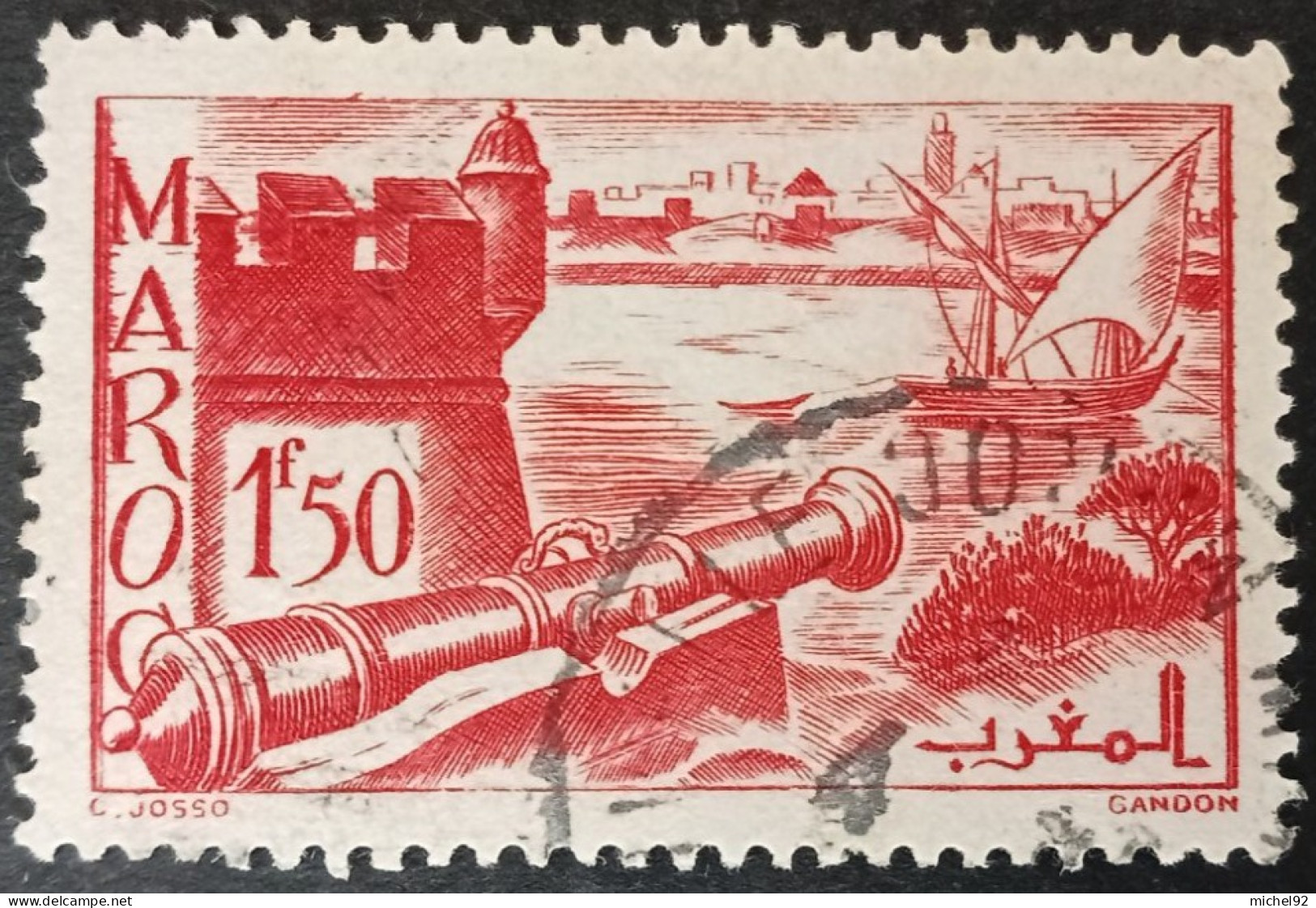 Maroc 1939-42 - YT N°187 - Oblitéré - Used Stamps