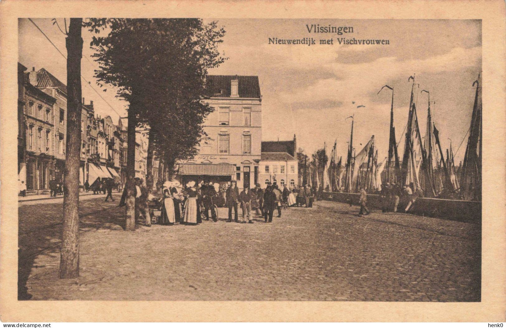 Vlissingen Nieuwendijk Met Vischvrouwen C3733 - Vlissingen