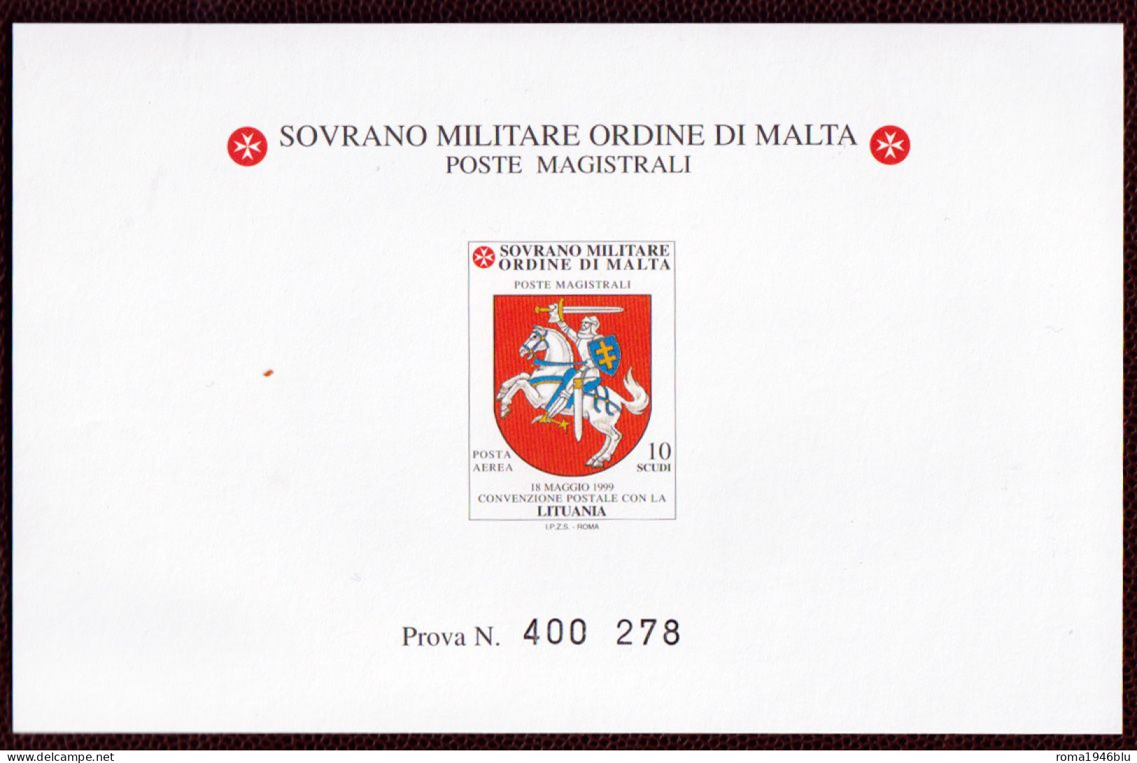 SMOM PROVE 2000 Unif.A55 Perfetta/VF - Sovrano Militare Ordine Di Malta