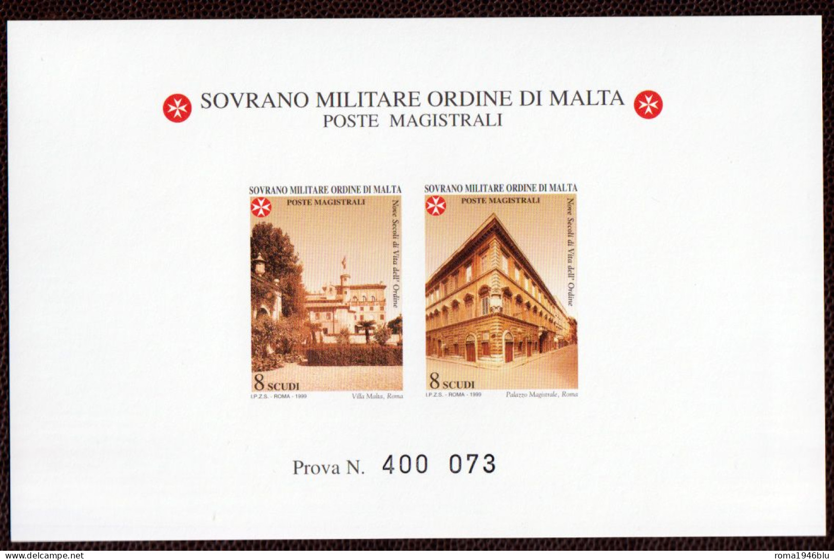 SMOM PROVE 1999 Unif.587/88 Perfetta/VF - Malta (la Orden De)