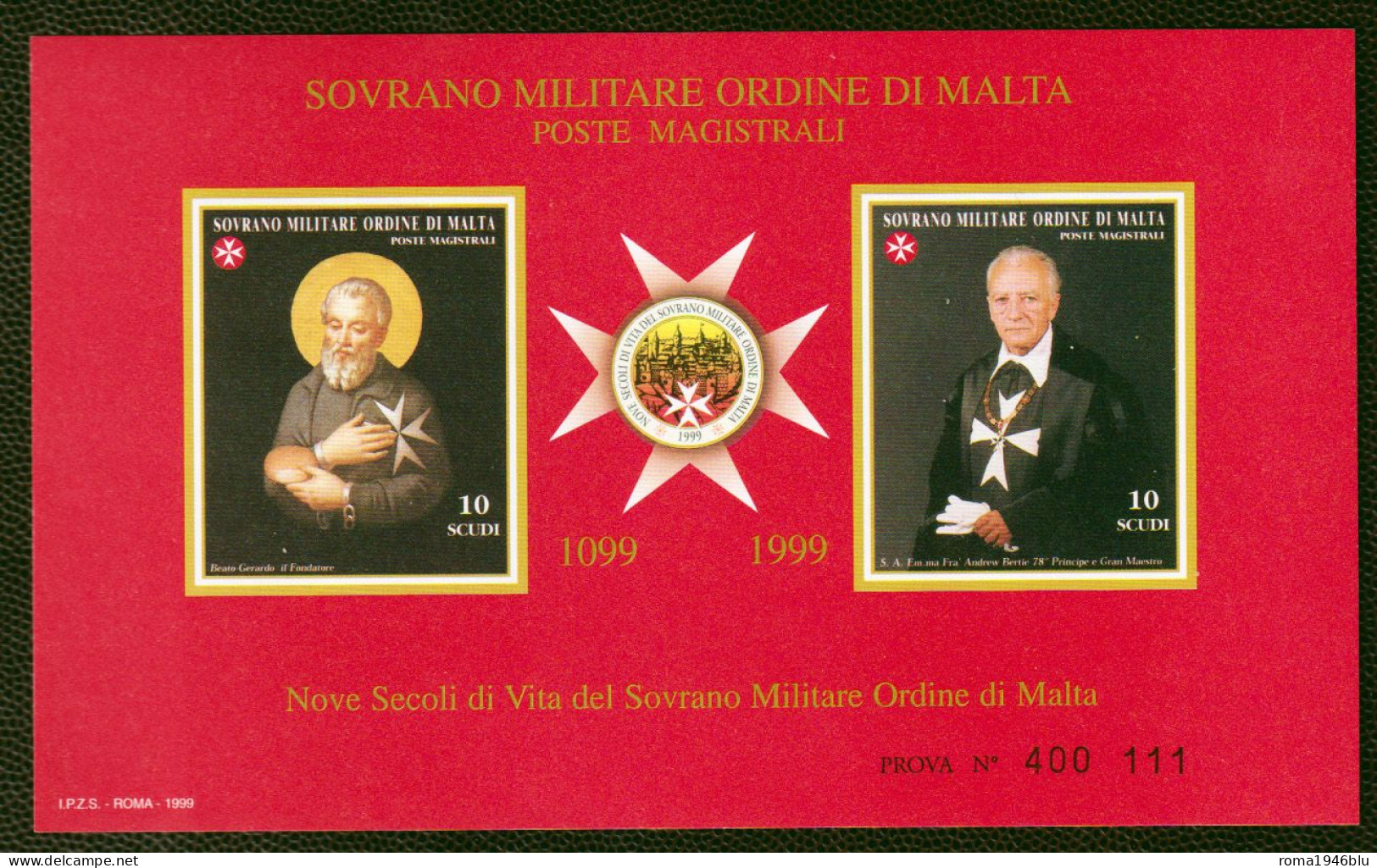 SMOM PROVE 1999 Unif.BF57 Perfetta/VF - Malta (la Orden De)