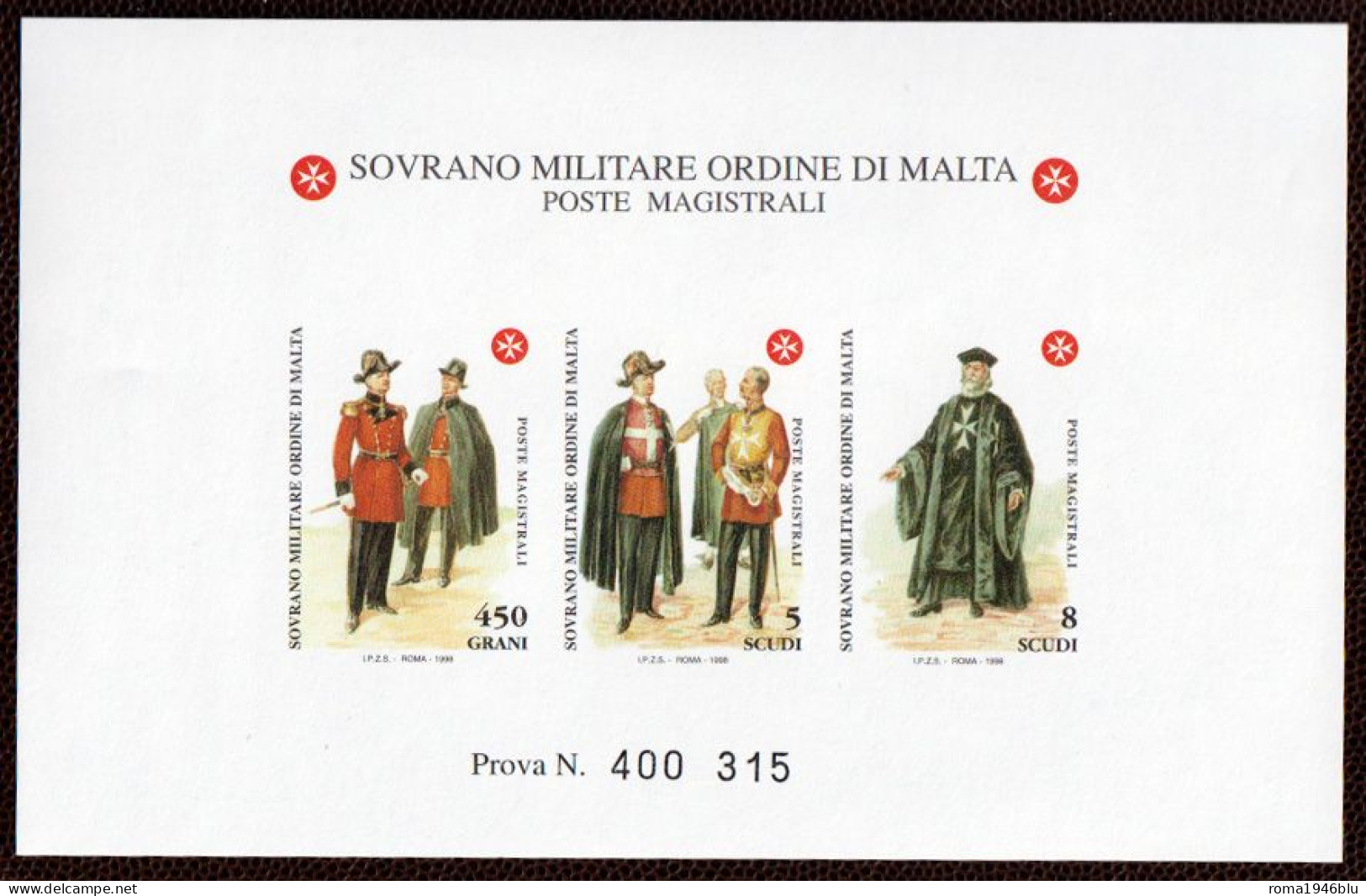 SMOM PROVE 1998 Unif.569/71 Perfetta/VF - Sovrano Militare Ordine Di Malta