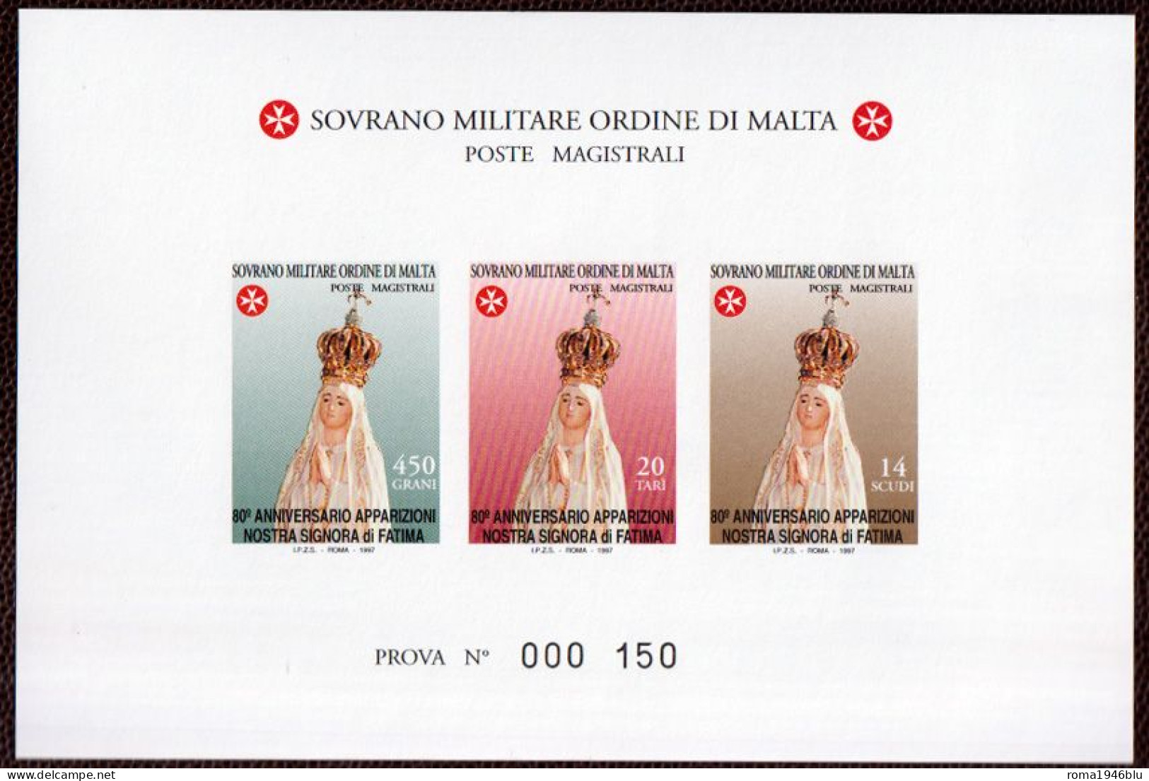 SMOM PROVE 1997 Unif.524/26 Perfetta/VF - Malta (Orden Von)