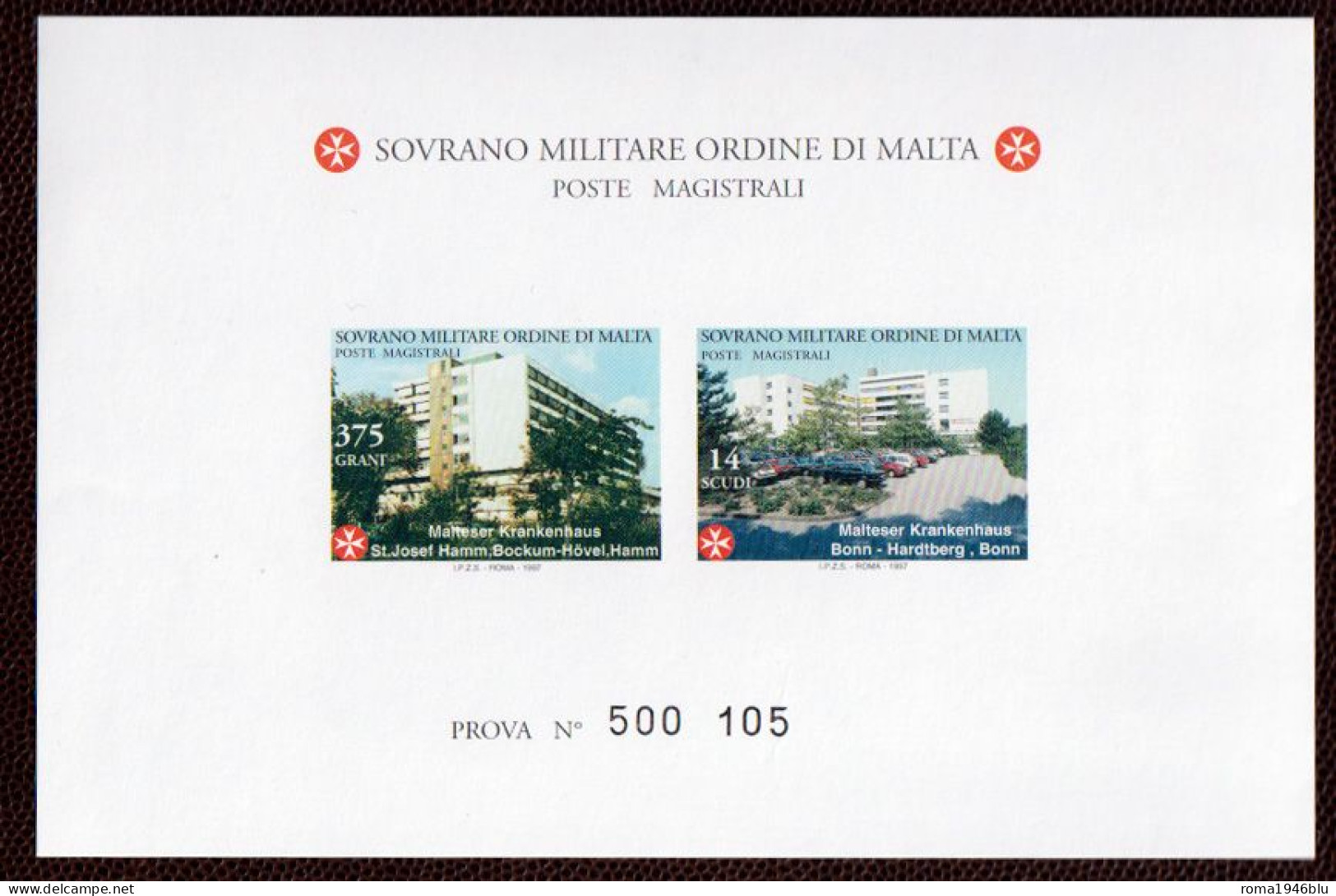 SMOM PROVE 1997 Unif.519/20 Perfetta/VF - Sovrano Militare Ordine Di Malta