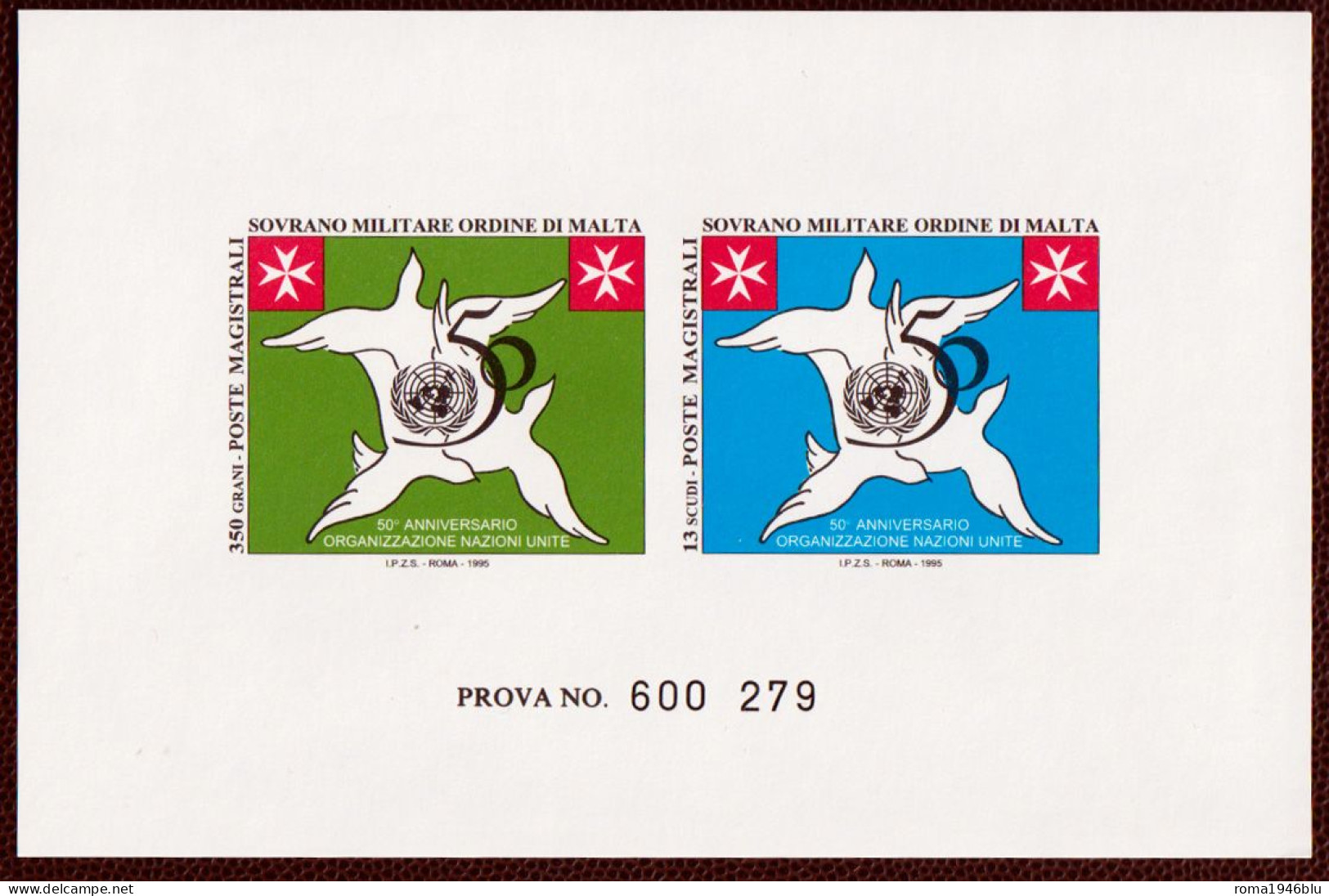 SMOM PROVE 1995 Unif.479/80 Perfetta/VF - Malta (la Orden De)
