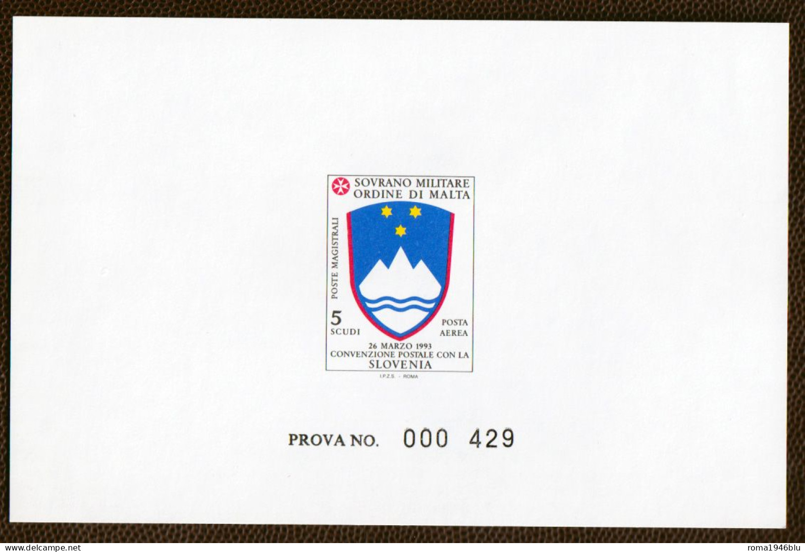 SMOM PROVE 1994 Unif.A50 Perfetta/VF - Sovrano Militare Ordine Di Malta