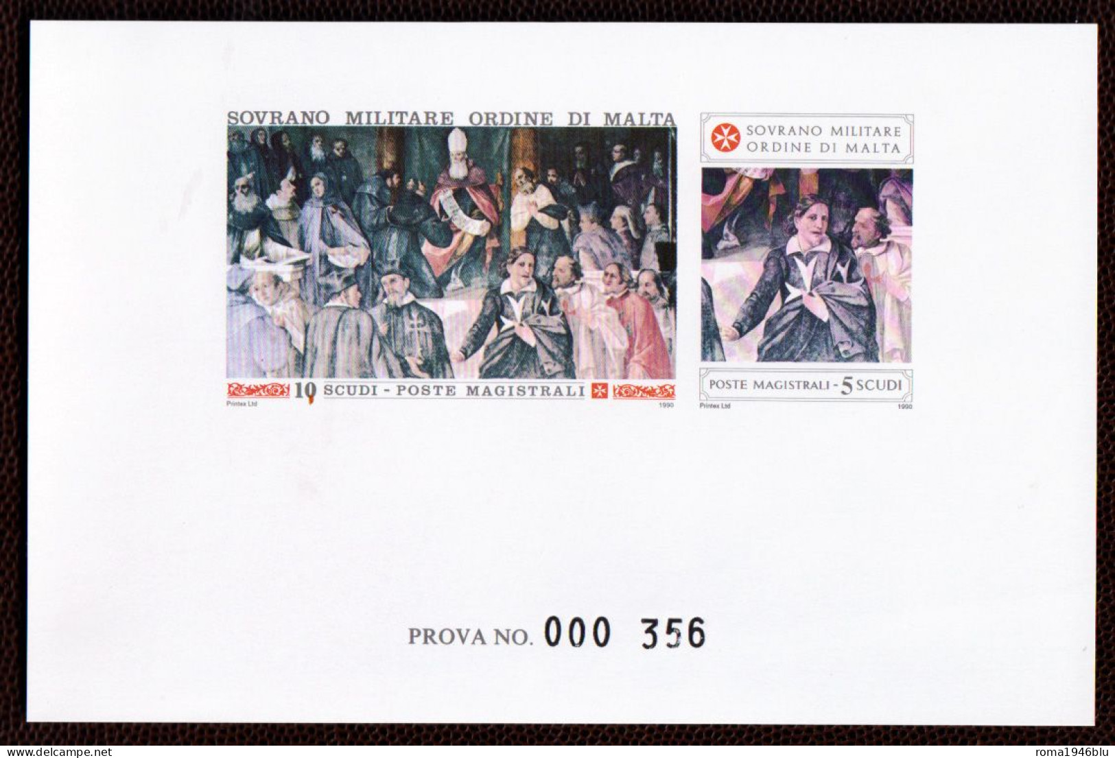 SMOM PROVE 1990 Unif.338/39 Perfetta/VF - Malta (Orden Von)