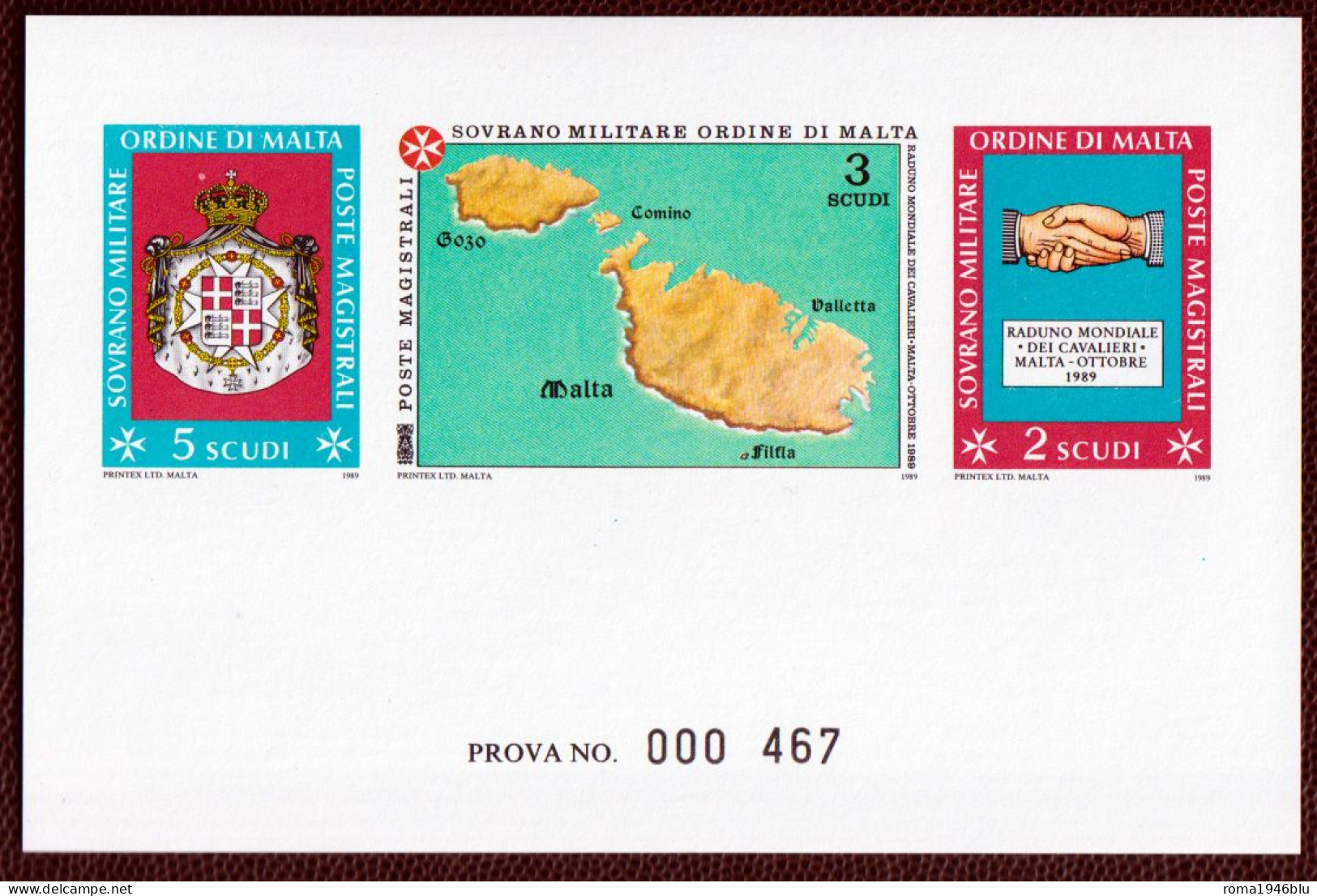 SMOM PROVE 1989 Unif.313/15 Perfetta/VF - Malta (la Orden De)