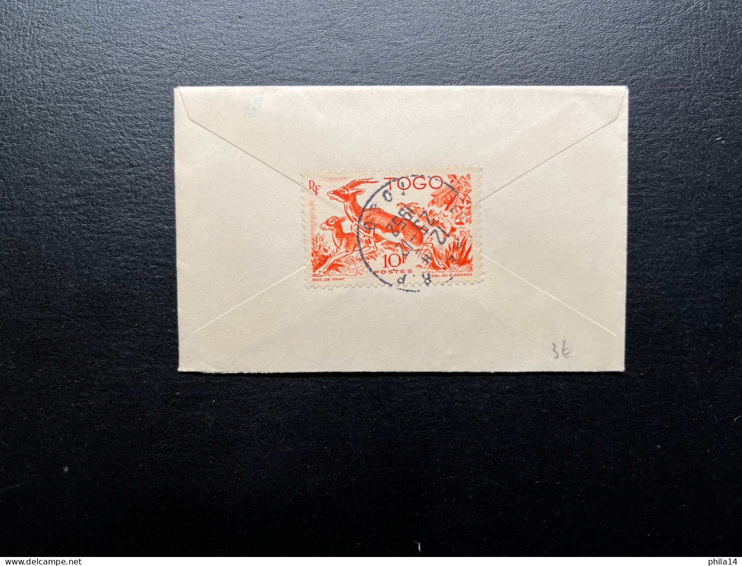 ENVELOPPE TOGO / LOME POUR MARSEILLE / 1952 - Cartas & Documentos