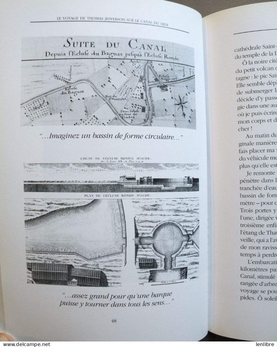 Le VOYAGE De THOMAS JEFFERSON Sur Le CANAL Du MIDI. P.Gérard. Ed.Loubatières.1995. - Midi-Pyrénées