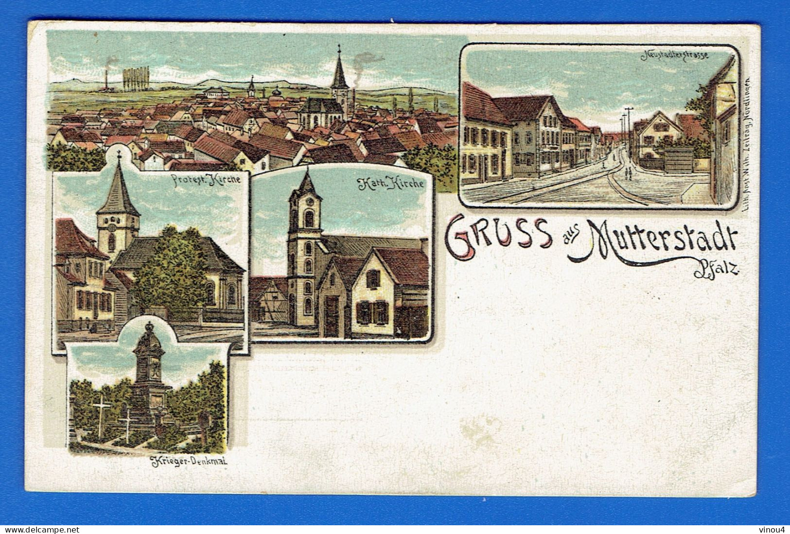 CPA Gruss Aus Mutterstadt - Allemagne Lithographie - Mutterstadt