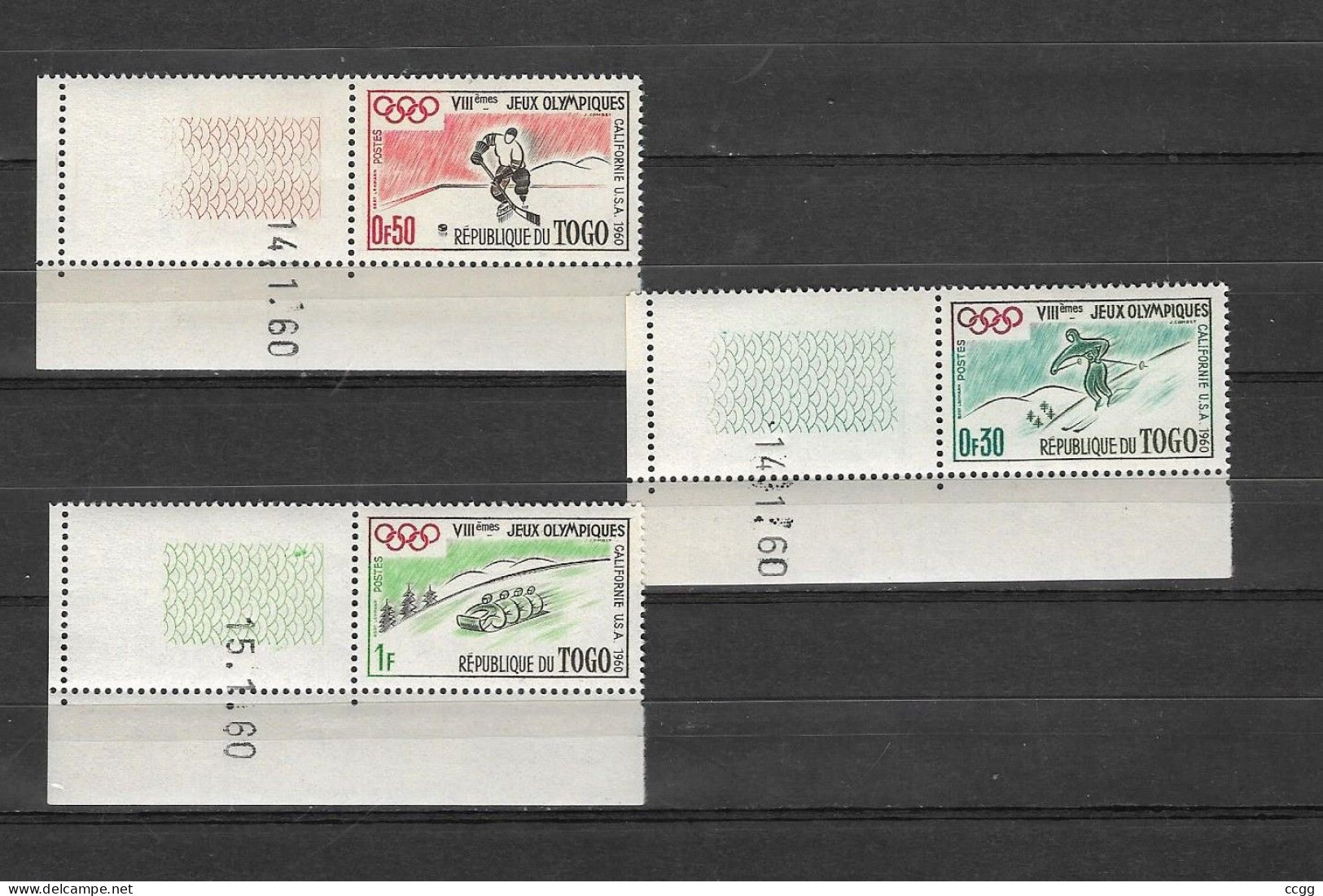 Olympische Spelen  1960 , Togo - Zegels  Postfris - Inverno1960: Squaw Valley