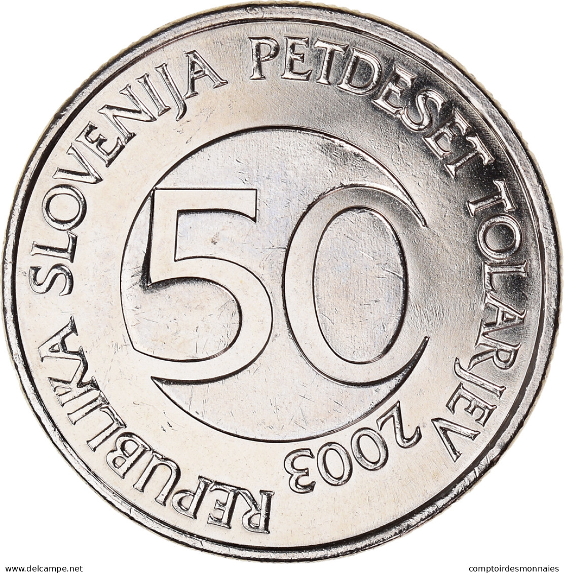 Monnaie, Slovénie, 50 Tolarjev, 2003, Kremnica, SUP, Cupro-nickel, KM:52 - Slowenien
