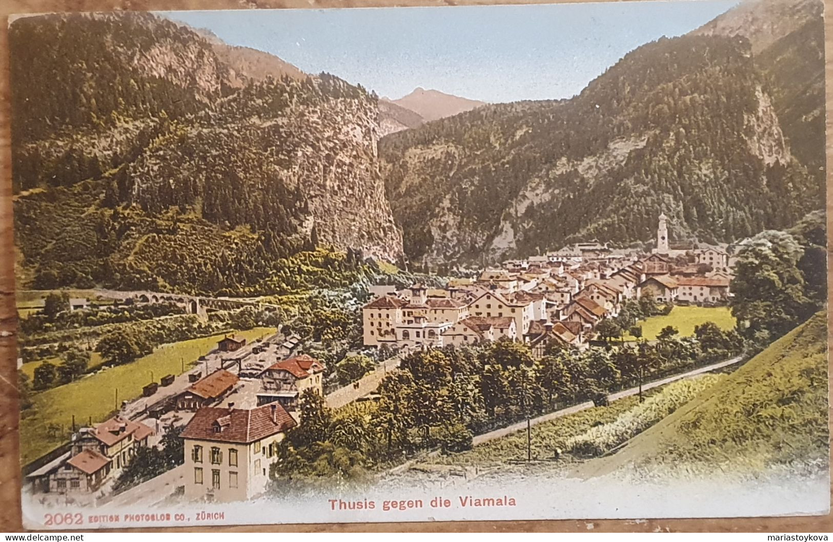 1909 Schweiz. Thusis Gegen Die Viamala - Thusis