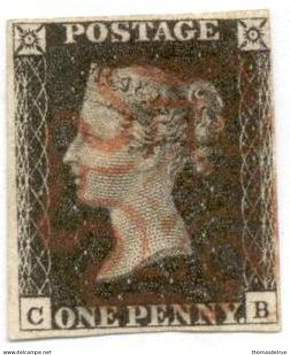 Bp6:plate 6 : C__B:4 Margins - Used Stamps