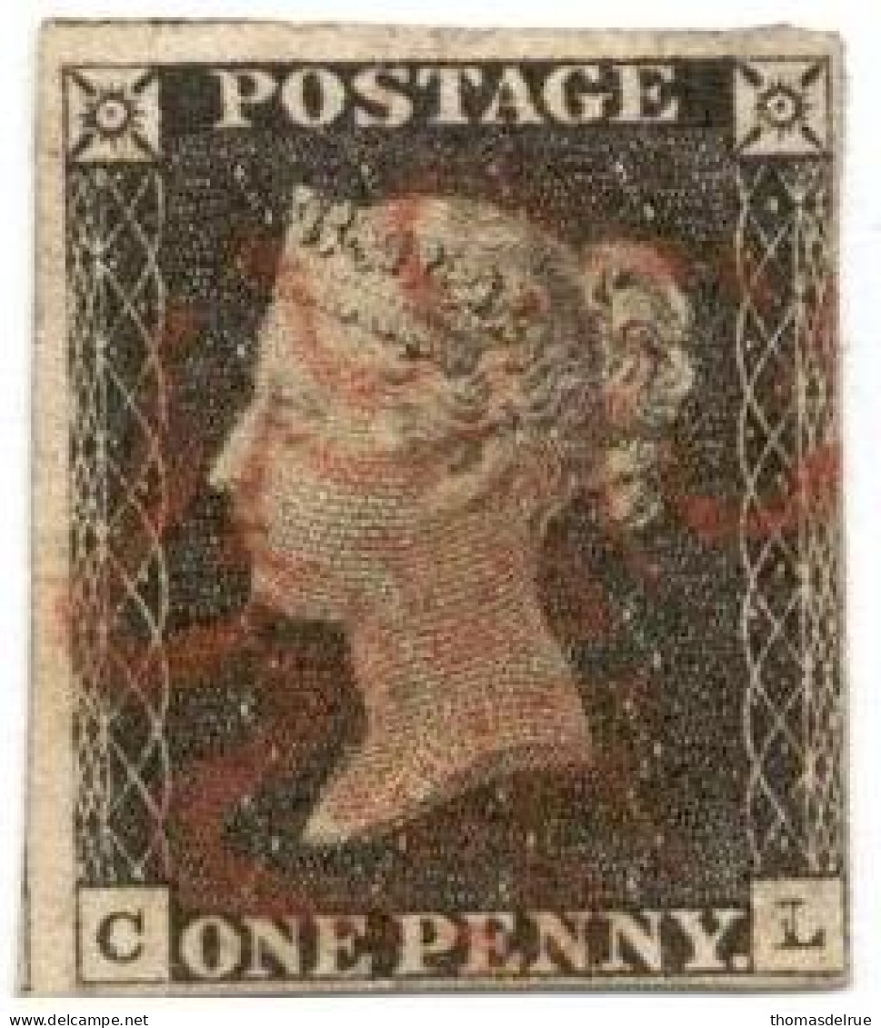Bp5:plate 4 : C__L:4 Margins - Used Stamps