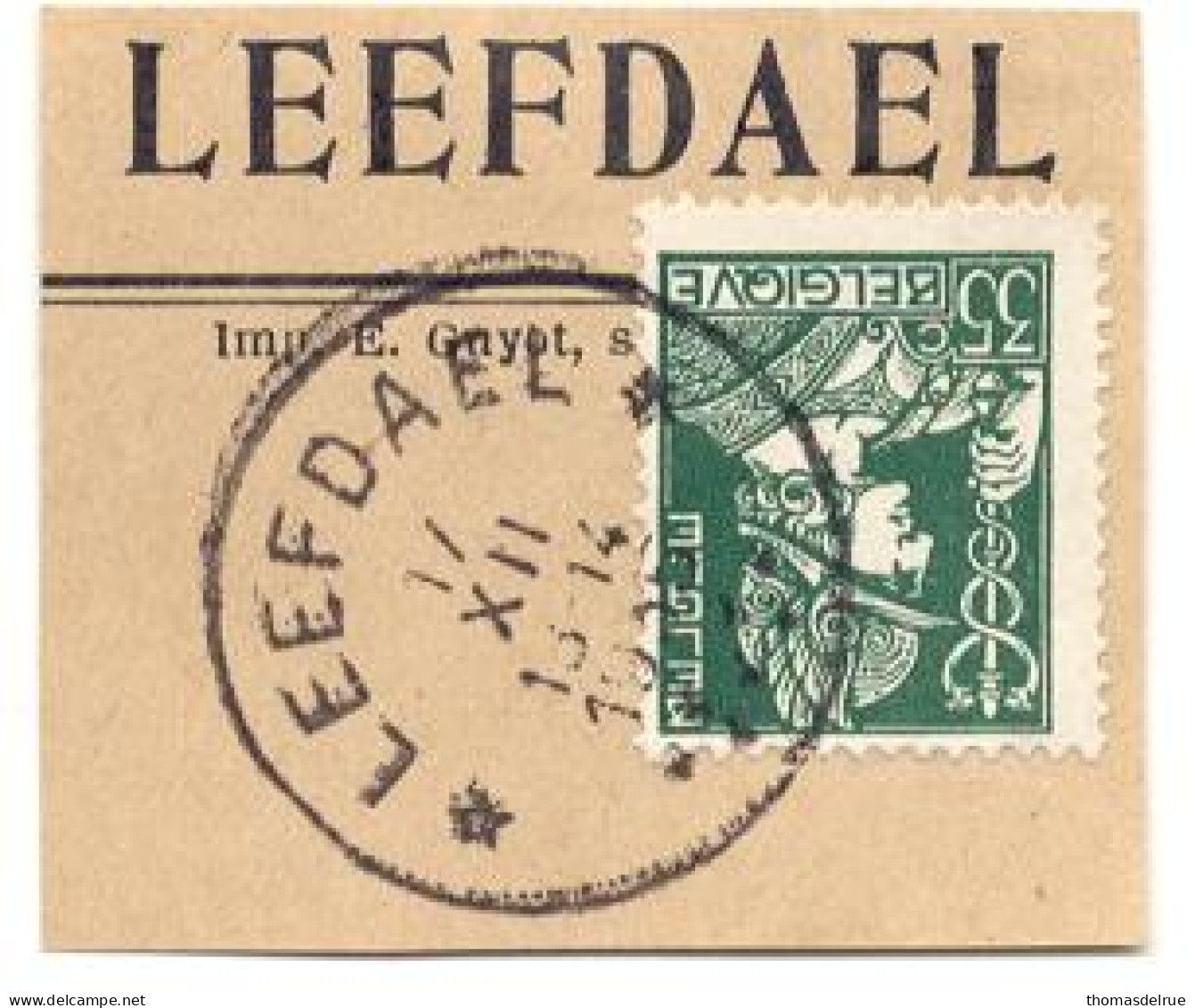 Rs213:N°340 Op Fragm:sterstempel:*LEEFDAEL* - 1932 Ceres E Mercurio