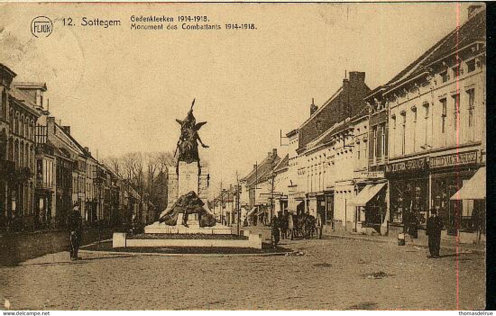 *pp105:12:SOTTEGEM Gedenkteken 1914-1918 Monument Des Combatt - Zottegem