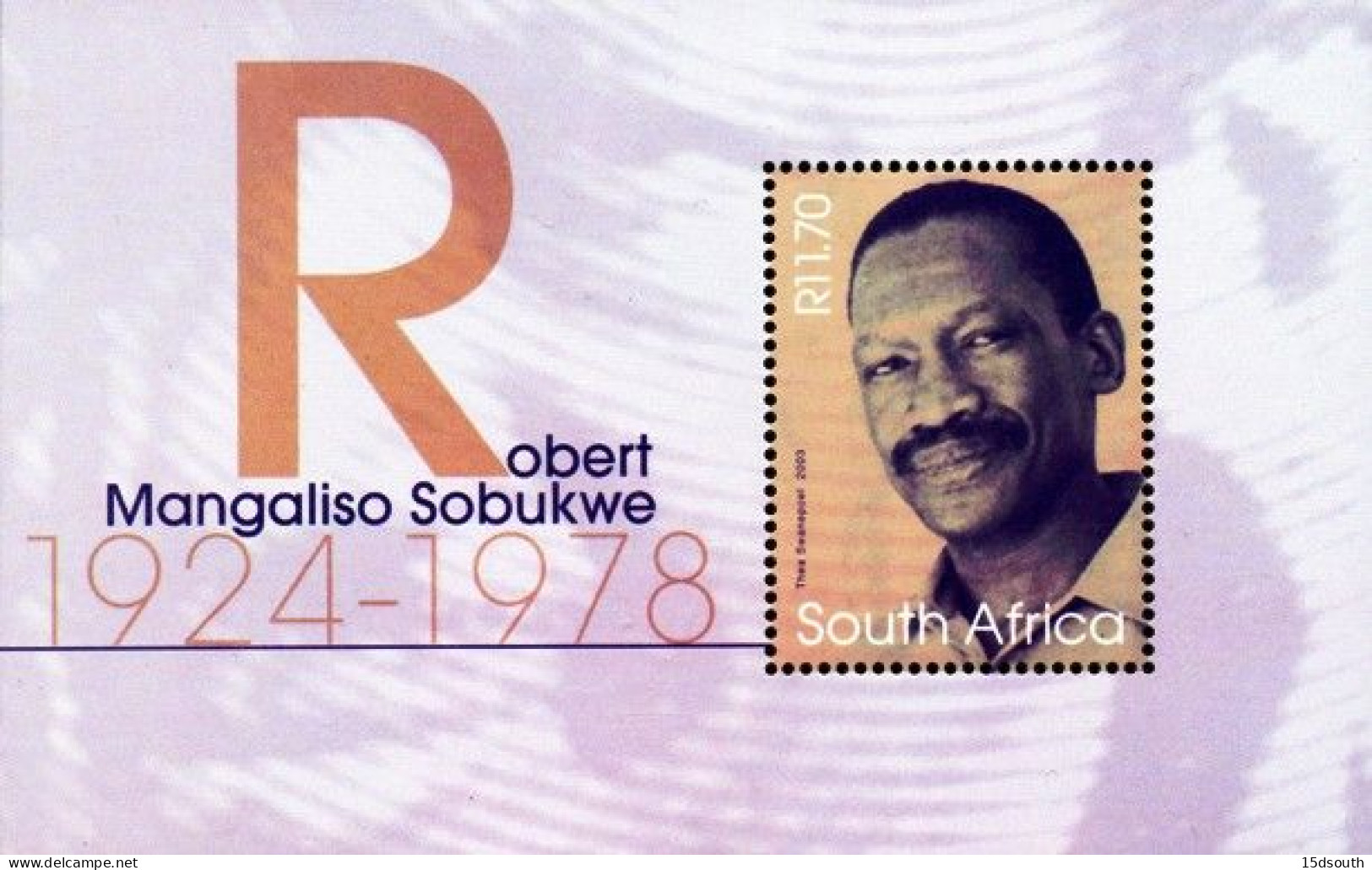 South Africa - 2003 25th Death Anniversary Of Robert Sobukwe MS (**) # SG 1438 - Ungebraucht
