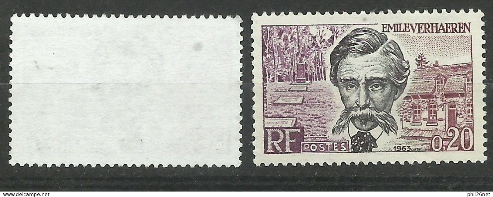 France N°1383 Verharen  Gris Rose Et Noir Neuf (*) B/TB  Timbre Type Sur Les Scans Pour Comparer Soldé ! ! ! - Ungebraucht