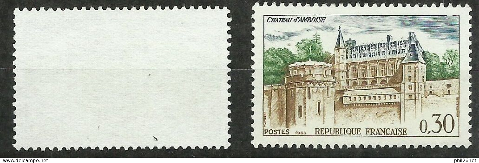 France N°1390 Château D'Amboise Jaune Vert Et Gris Neuf (*) B/TB  Timbre Type Sur Les Scans Pour Comparer Soldé ! ! ! - Nuevos