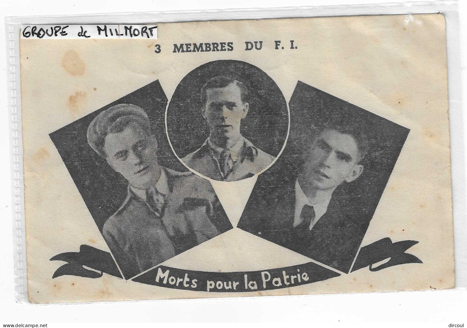 55623  Milmort  Membres Du F.I.  MORTS  POUR  LA  PATRIE - Herstal