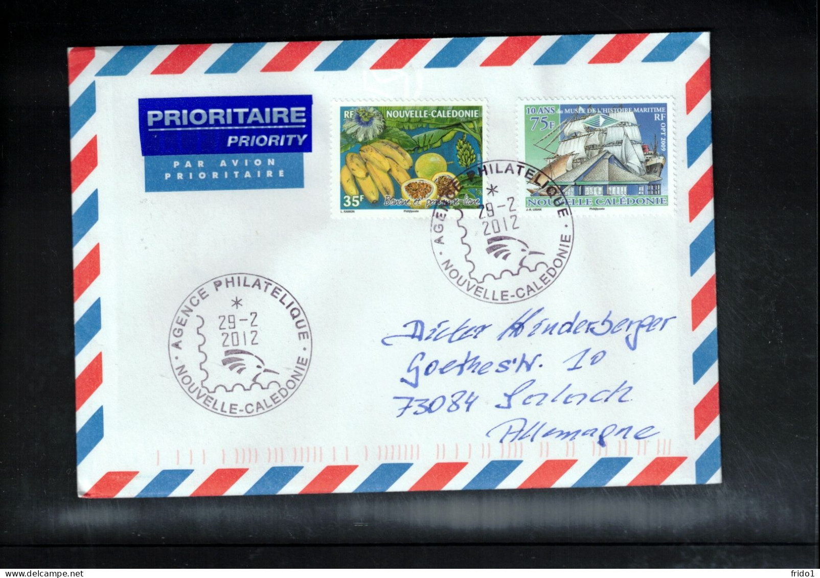 New Caledonia / Nouvelle Caledonie 2012 Interesting Airmail Letter - Briefe U. Dokumente