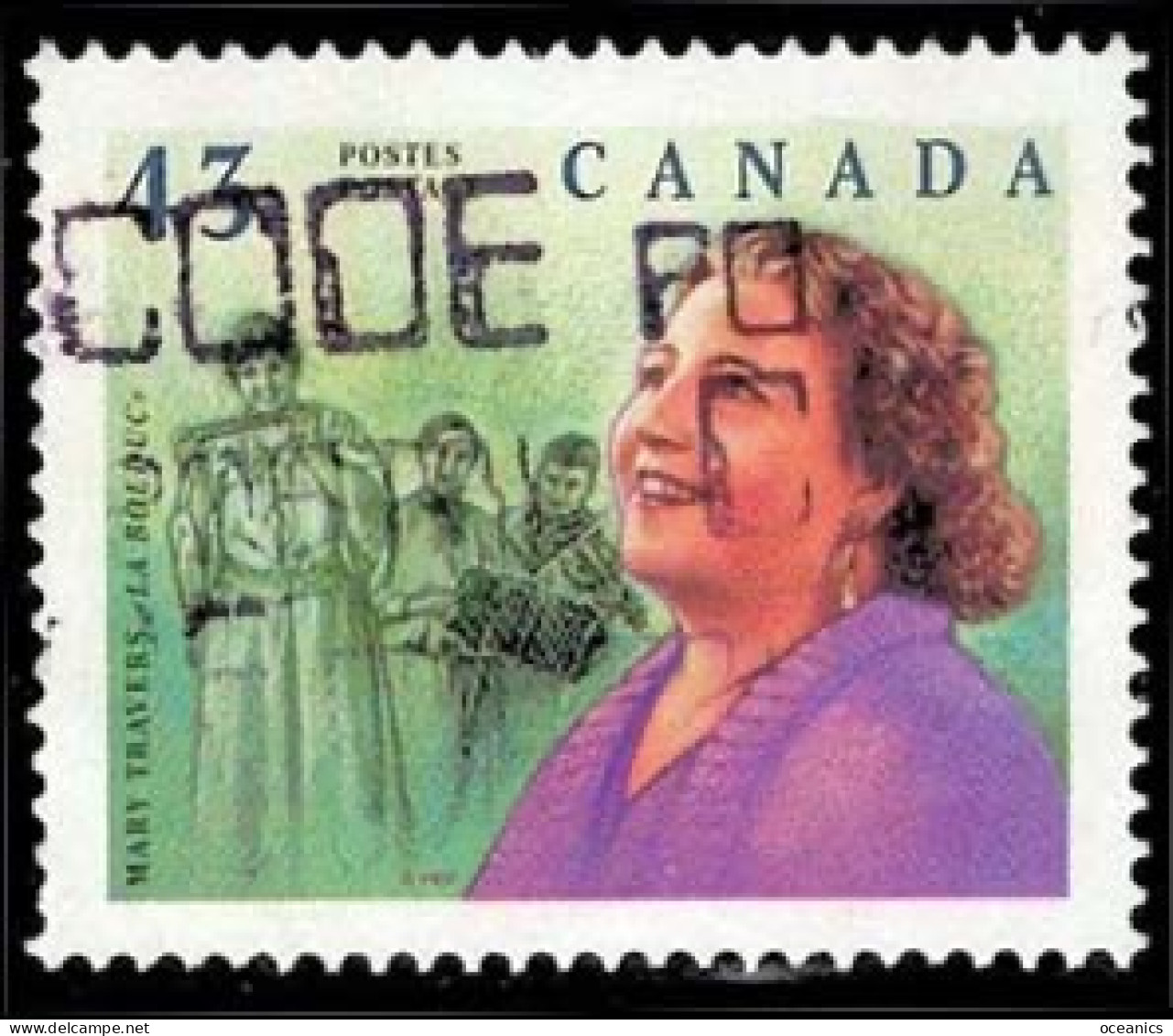 Canada (Scott No.1526 - Mary Travers (La Bolduc) (o) MF Fluorwescent Back - Oblitérés