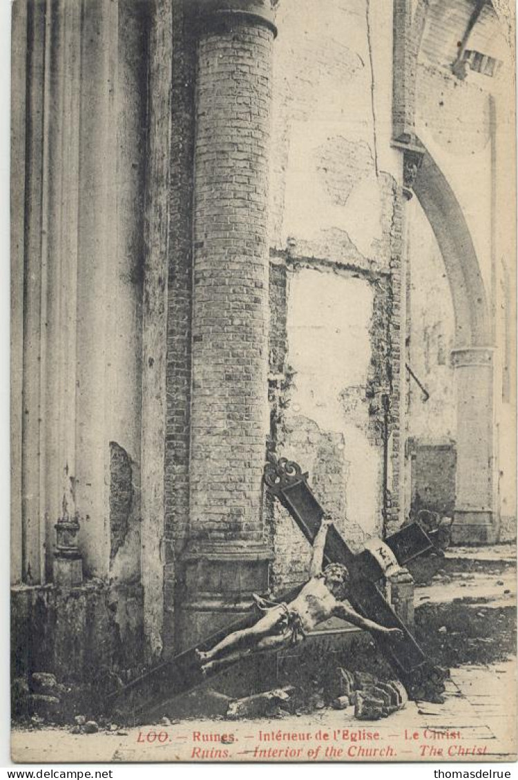 Pp180:LOO :ruines Intérieur De L' Eglise - Lo-Reninge