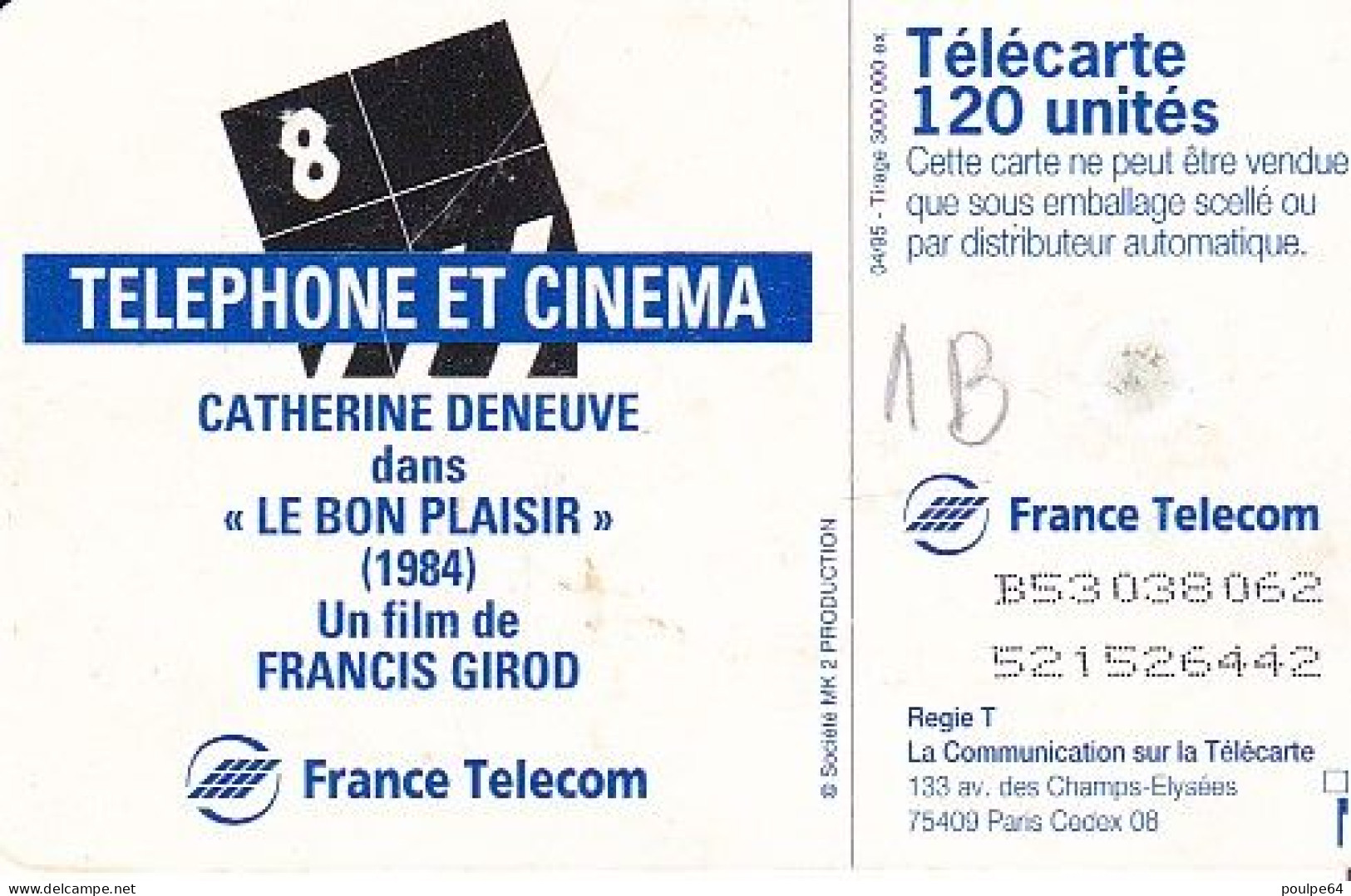 F552A - 04/1995 - CATHERINE DENEUVE - 120 GEM1B - 1995