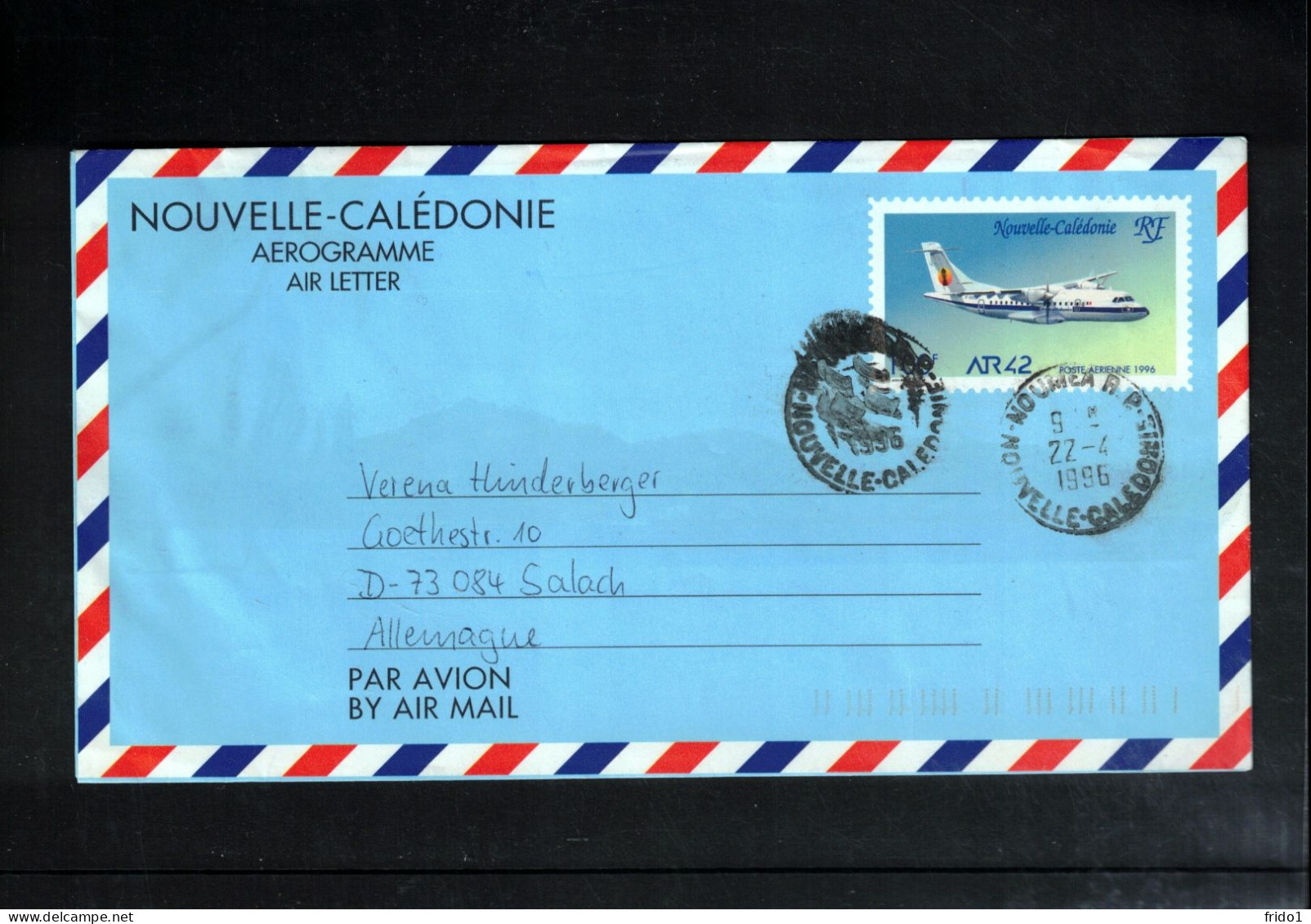 New Caledonia / Nouvelle Caledonie 1996 Interesting Aerogramme - Covers & Documents