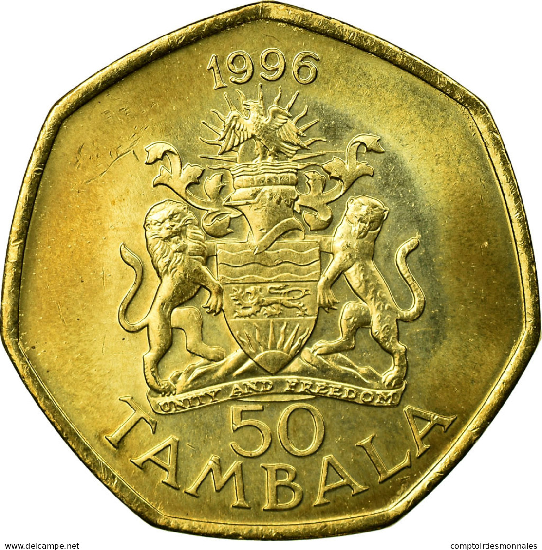 Monnaie, Malawi, 50 Tambala, 1996, TTB, Brass Plated Steel, KM:30 - Malawi