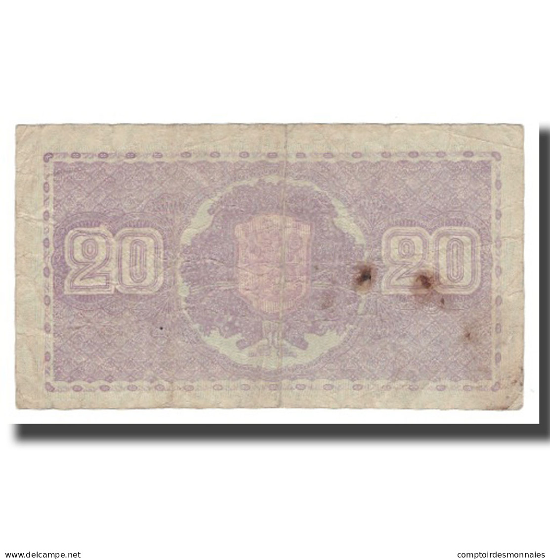 Billet, Finlande, 20 Markkaa, 1939 (1939-45), KM:71a, B+ - Finlande