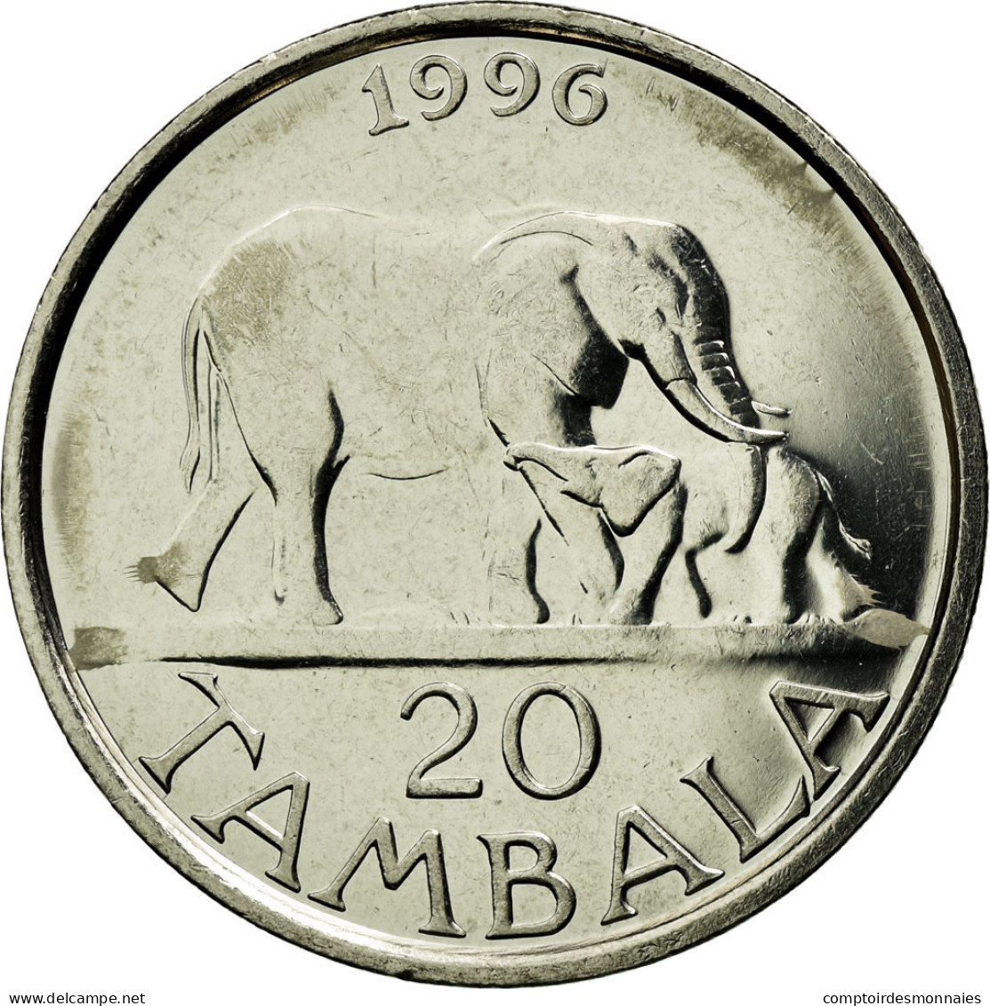 Monnaie, Malawi, 20 Tambala, 1996, TTB+, Nickel Clad Steel, KM:29 - Malawi