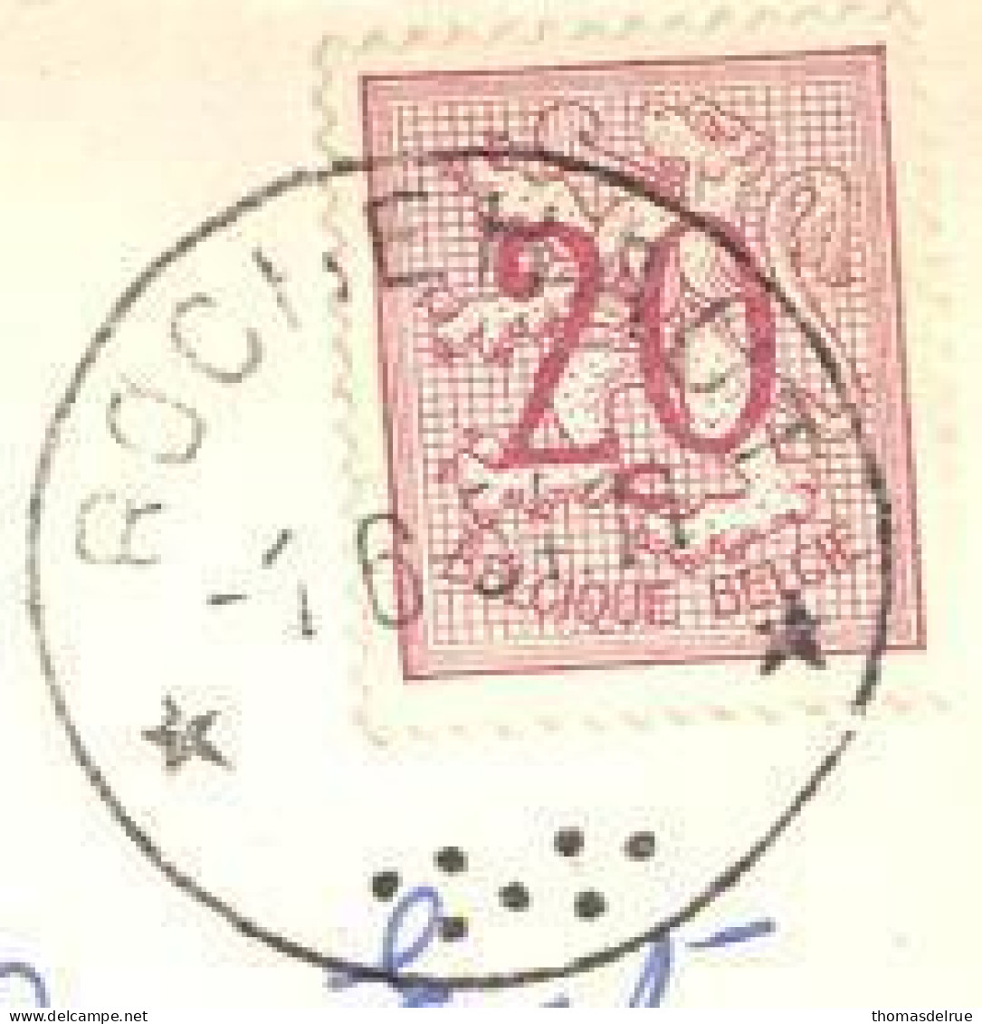 Ik38:Sterstempel: * ROCHEHAUT* - 1951-1975 Heraldieke Leeuw