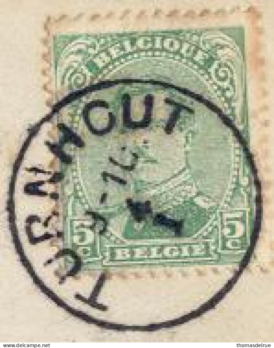 Ik11: 5cts: TYPE V : N°137AA : Met Noodstempel Van TURNHOUT - Fortune (1919)