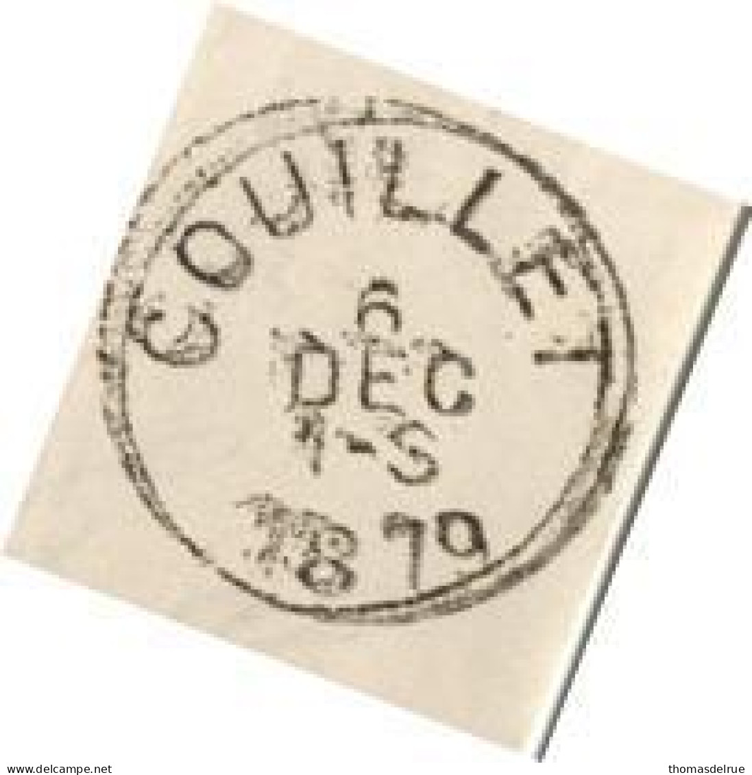 Wb47: N°31 Op Ontvangstbewijs:[°]:E9:CHATELINEAU + COUILLET - 1869-1883 Léopold II