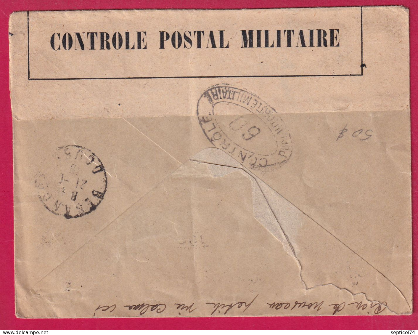 ENTIER PANTHERE + TB BRAZAVILLE CONGO FRANCAIS POUR ST GATHIEN REEXP BESANCON DOUBS CENSURE 60 1918 LETTRE - Cartas & Documentos