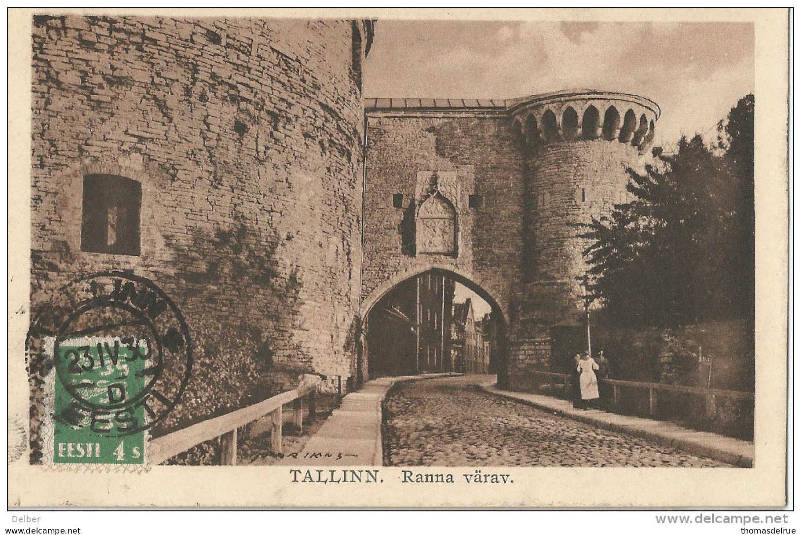 5pk683: TALLINN. Ranna Värav + N° 99 : TALLIN 23 -IV.30 D EESTI > Anvers Belgique 1930 - Estonie