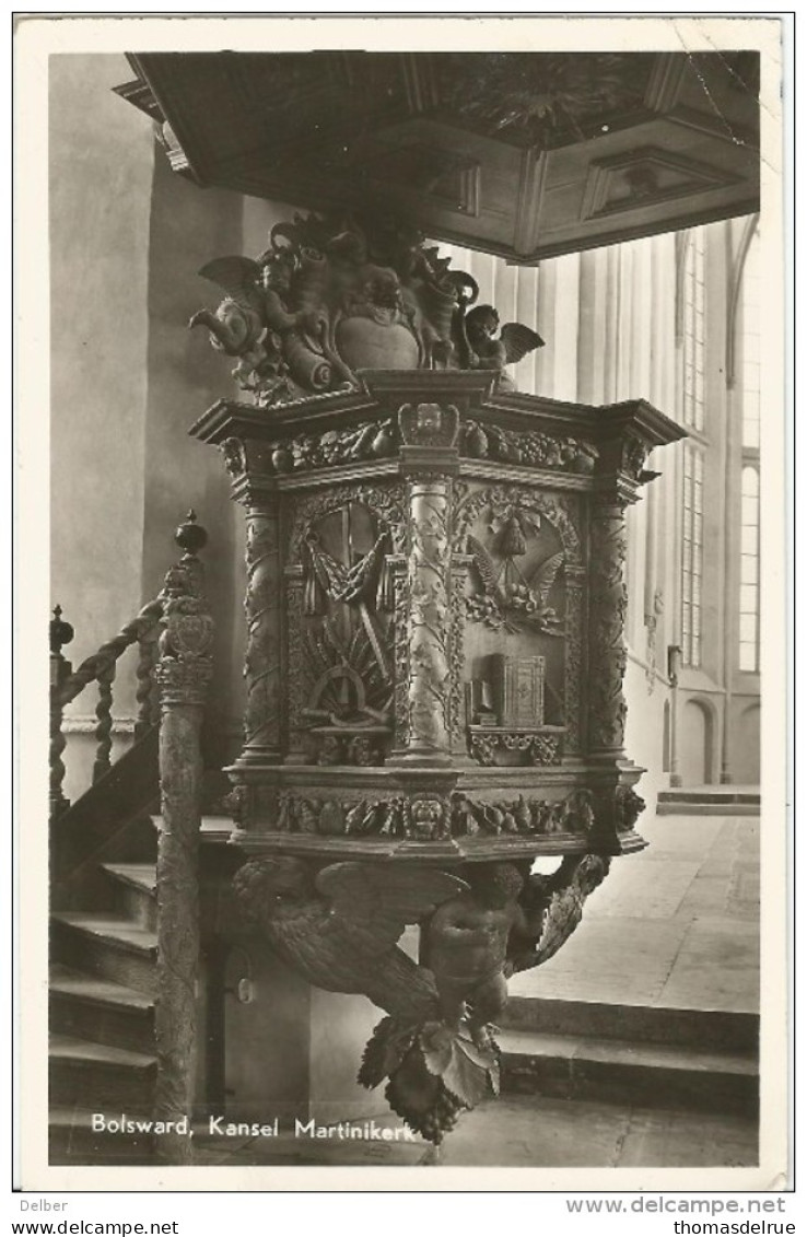 _5pk-095: BOLSWARD, Kansel Martinikerk: +DE RUYTER TENTOONSTELLING 1957 > Rumbeke - Bolsward