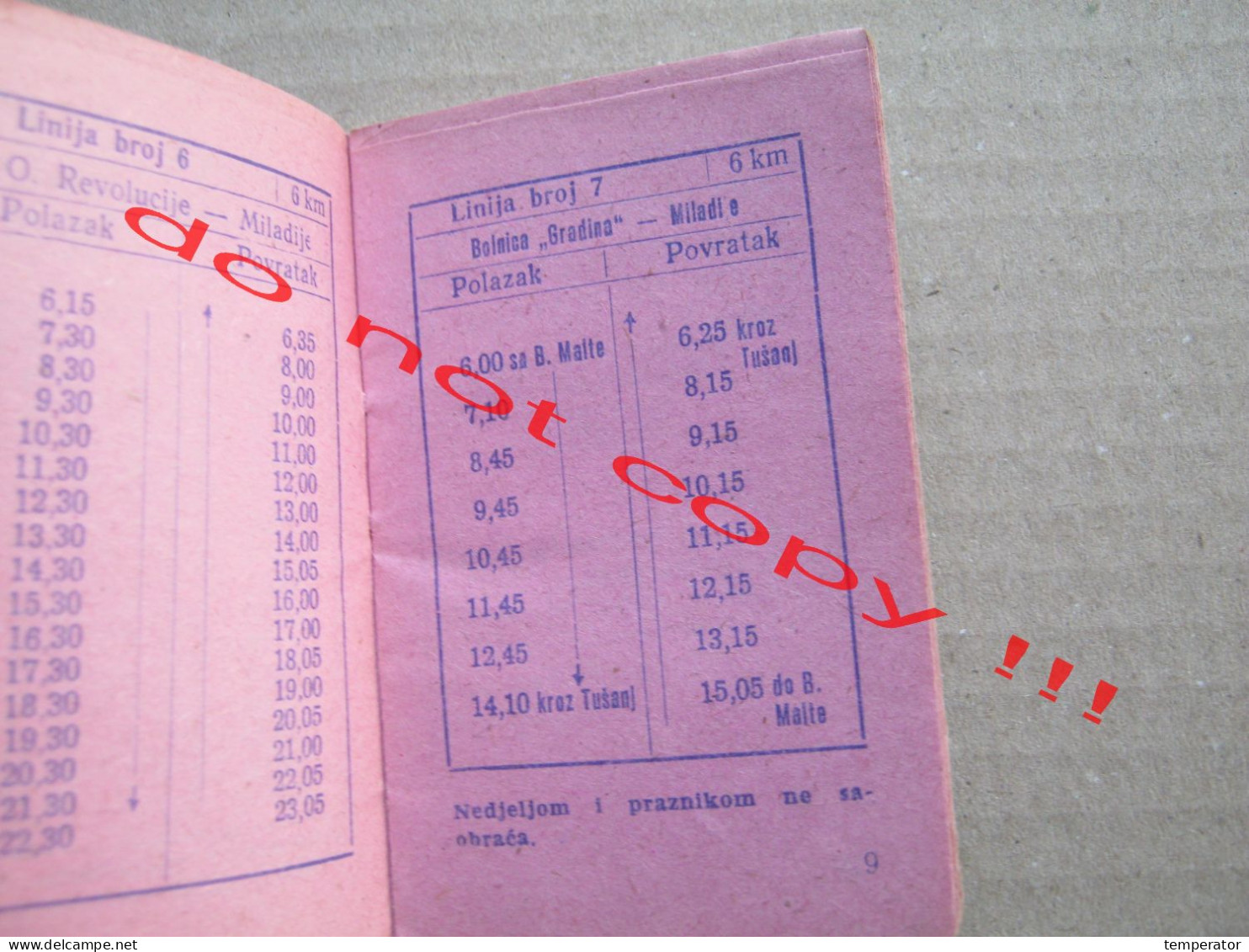 Bus Timetable, Red Voznje - SFRJ Yugoslavia, Bosnia, Tuzla ( 1966 ) 32 Pages - Europa