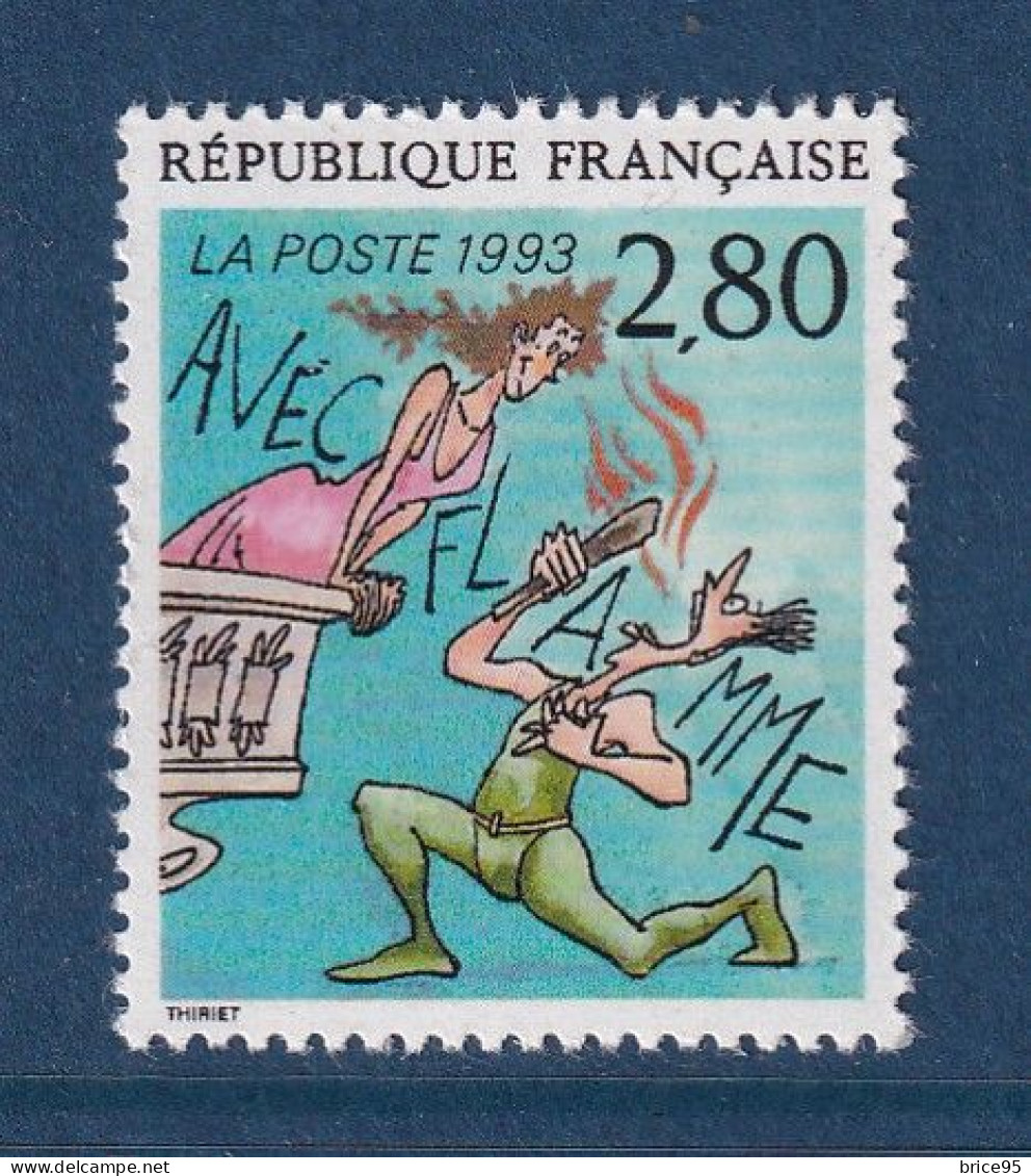 France - Variété - YT N° 2840 B ** - Neuf Sans Charnière - Accent Sur Le E De Avec - 1993 - Unused Stamps