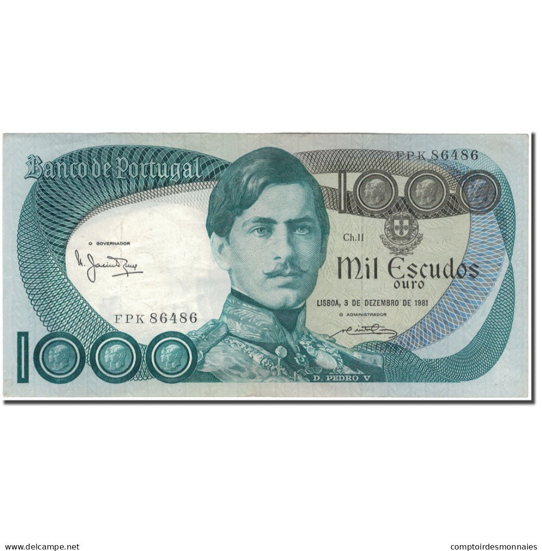 Billet, Portugal, 1000 Escudos, 1981-12-03, KM:175c, TTB - Portugal