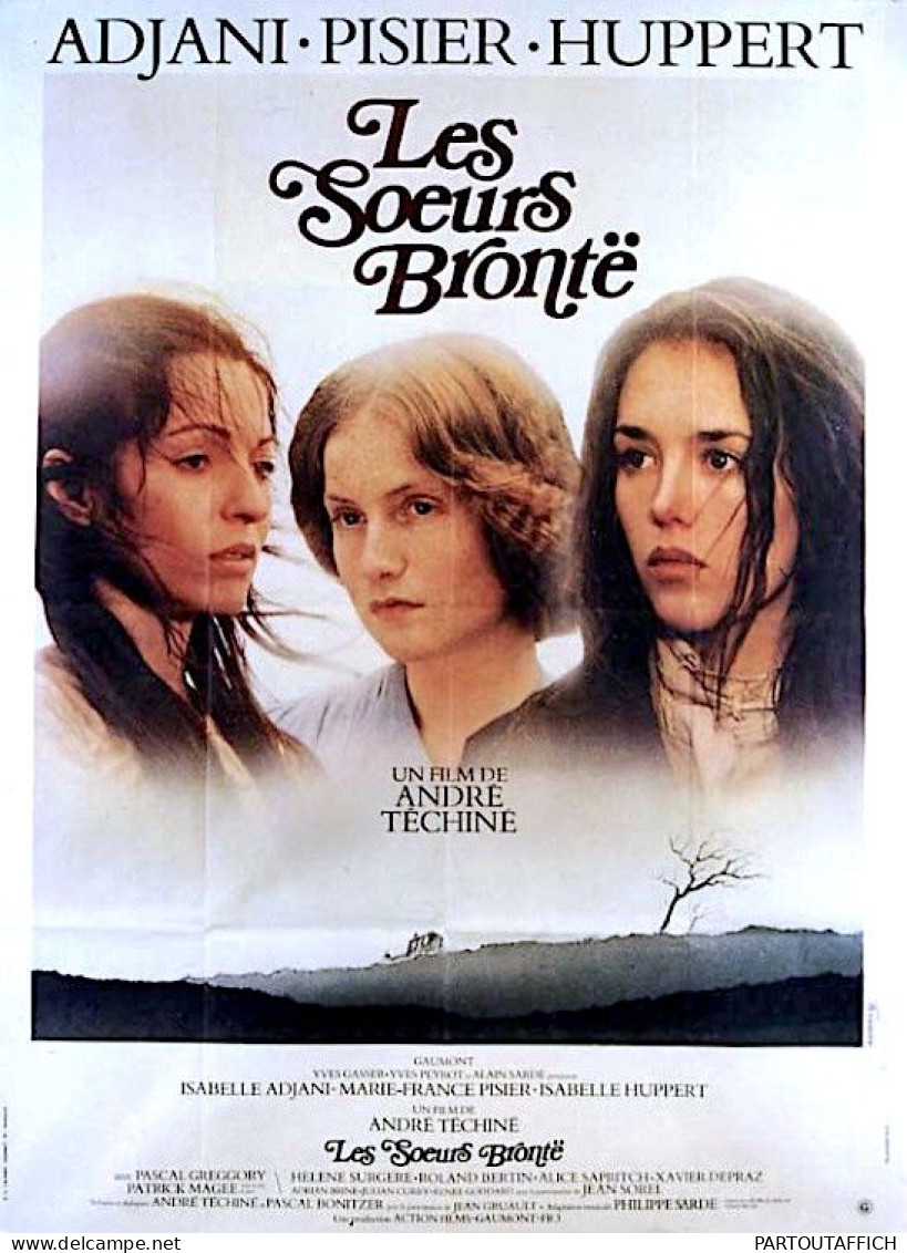 Affiche Originale Ciné SOEURS BRONTE Adjani Huppert Pisier Téchiné 120X160 Ferracci 1979 - Affiches & Posters