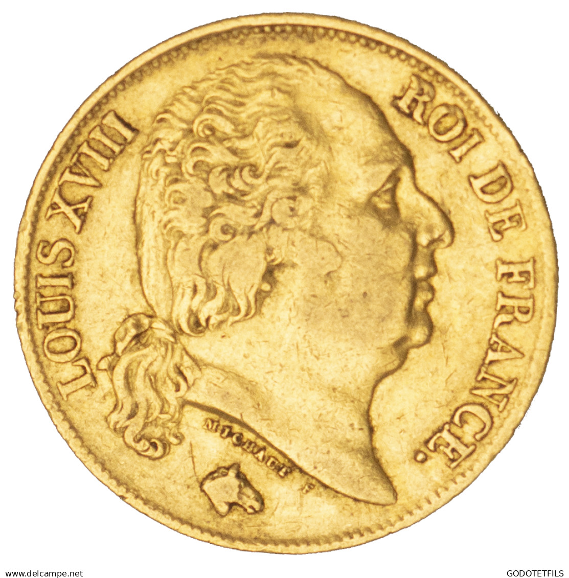 Louis XVIII-20 Francs 1824 Lille - 20 Francs (gold)